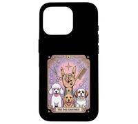 The Dog Groomer Retro Tattoo-Inspired Tarocco Card Dog Lover Custodia per iPhone 16 Pro
