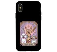 The Dog Groomer Retro Tattoo-Inspired Tarocco Card Dog Lover Custodia per iPhone X/XS