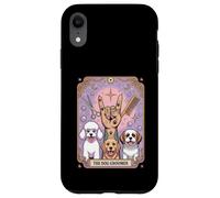 The Dog Groomer Retro Tattoo-Inspired Tarocco Card Dog Lover Custodia per iPhone XR
