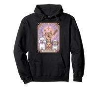 The Dog Groomer Retro Tattoo-Inspired Tarocco Card Dog Lover Felpa con Cappuccio