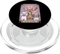 The Dog Groomer Retro Tattoo-Inspired Tarocco Card Dog Lover PopSockets PopGrip per MagSafe