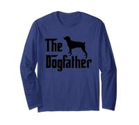 The Dogfather Funny Dog Lover Graphic Rottweiler Maglia a Manica