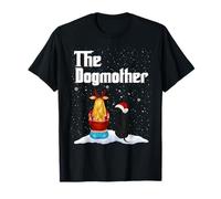 The Dogmother Dobermann Dog Mom Christmas Puppy Xmas Maglietta
