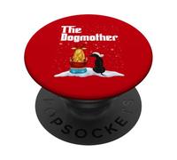 The Dogmother Dobermann Dog Mom Christmas Puppy Xmas PopSockets PopGrip Adesivo