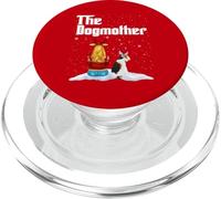 The Dogmother Fox Terrier Dog Mom Christmas Puppy Xmas PopSockets PopGrip per MagSafe