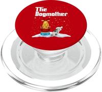 The Dogmother Lhasa Apso Dog Mom Christmas Puppy Xmas PopSockets PopGrip per MagSafe