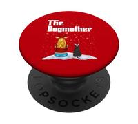 The Dogmother Miniature Schnauzer Dog Mom Christmas Xmas PopSockets PopGrip Adesivo