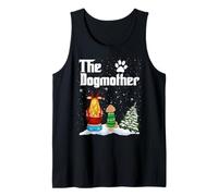 The Dogmother Poodle Dog Mom Christmas Xmas Canotta