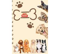 THE DOGs Notebook: Dogs lover Watercolor Notebook, 120 pages lined, 6"x 9"
