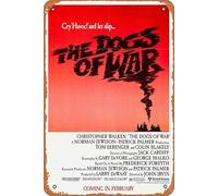 The Dogs of War (1981) Poster in metallo latta retrò vintage 20,3 x 30,5 cm decorazione da parete