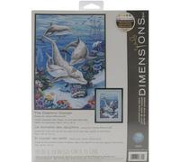 The Dolphins' Domain Counted Cross Stitch Kit-10"X14"