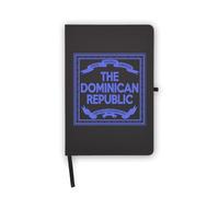 The Dominican Republic - Quaderno con timbro per l'arrivo del passaporto, pagine bianche, copertina in ecopelle, agenda, diario, quaderno di lavoro