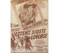 The Doolins Of Oklahoma Randolph Scott George M Vintage 1949 programma cinema...