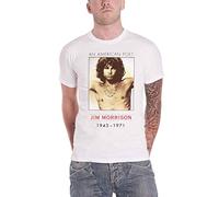 The Doors Jim morrison American Poet Ufficiale Uomo nuovo bianca T Shirt