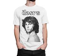 The Doors Jim Morrison Graphic T-Shirt Rock Shirt White L