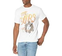 The Doors Official Ombre Light My Fire T-Shirt, Bianco, XL Uomo