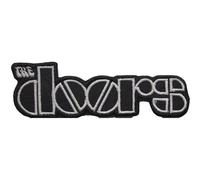 The Doors Patch Band Logo Ufficiale Nero Woven Iron On 28 X 90Mm Size One Size
