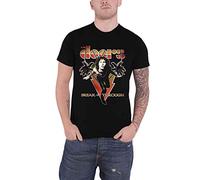 The Doors T Shirt Break On Through Vintage Band Logo Nuovo Ufficiale Uomo Nero Size L
