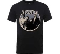 The Doors - T-Shirt da Uomo retrò Circle Jim Morrison Rock
