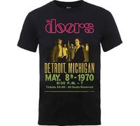 The Doors T Shirt Gradient Show Manifesto Band Logo Nuovo Ufficiale Uomo Nero Size L
