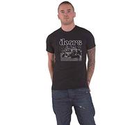 The Doors T Shirt Jim Morrison Collapsed Band Logo Nuovo Ufficiale Uomo Nero