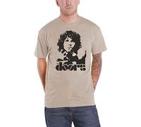 The Doors Uomo T Shirt Sand Jim Morrison Break On Through Band Logo Ufficiale