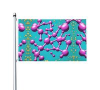 The dopamine link - Bandiera per feste con occhielli, 9 x 1,5 m, adatta per feste e campeggio