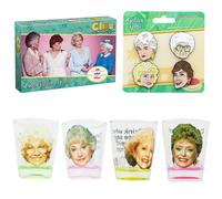 The Dorato Ragazze Indizio Tavola Gioco, Shot Bicchiere 4-Pack E Smalto Pins Set