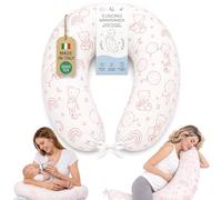 The Double Twenty Cuscino Gravidanza e Allattamento in Fiocco di Memory Foam - Federa Ipoallergenica Sfoderabile - Supporto Ergonomico per Dormire Meglio OEKO-TEX e Made in Italy - Rosa