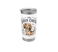 The Doxie Chicks, Dachshund Girl Bicchiere termico in acciaio inox doppia parete