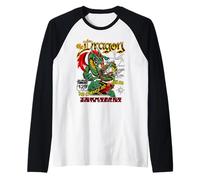 The Dragon 129 TN e NC USA 318 Curve 11 Miglia Maglia con Maniche Raglan