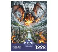 The Dragon Jigsaw Puzzle Impossible 1000 Pezzi Decorazione Per La Casa. Rilassamento E Intelligence Per Adulti E Bambini Da 12 Anni 70x50cm/1000pcs