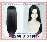 The Dragon Prince Claudia Parrucca Cosplay Puntelli 75 cm Lungo Rettilineo Nero Ombre Viola Capelli Sintetici Parrucche Costume Cosplay + Protezione Parrucca