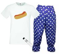 The Dragons Den Costume da capitano Spaulding Rejects 1000 hot dog, per Halloween, travestimento horror [3XL]