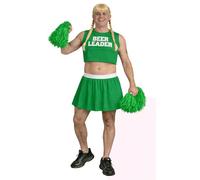 The Dragons Den Costume da cheerleader della birra da uomo, divertente, per addio al celibato e addio al celibato [verde L-XL]