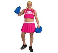 The Dragons Den Costume divertente da cheerleader della birra, addio al celibato e addio al celibato [rosa S-M]