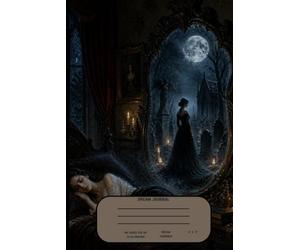 THE DREAM BEYOND THE GRAVE - DREAM JOURNAL & GRIMOIRE: A Dark Gothic Dream Diary for Women Exploring Nightmares, Dream Symbols, Witchcraft, Astrology, Intuition & the Unknown - 50 Dream Entries