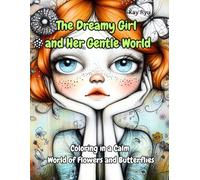 The Dreamy Girl and Her Gentle World: Coloring in a Calm World of Flowers and Butterflies