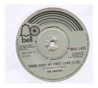 THE DRIFTERS - THERE GOES MY FIRST LOVE/DON'T CRY ON THE WEEKEND VINYL 7" 1975 THE DRIFTERS