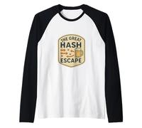 The Drinking Club con Un Problema di Corsa Hash House Harriers Maglia con Maniche Raglan