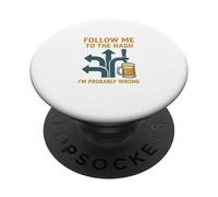 The Drinking Club con un problema di corsa Hash House Harriers PopSockets PopGrip Adesivo