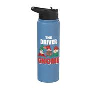 The Driver Gnome Funny Driver Christmas Stainless Steel Insulated Water Bottle