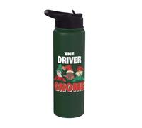 The Driver Gnome Funny Driver Christmas Stainless Steel Insulated Water Bottle