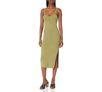 The Drop Abito da Donna, Sylvia, Midi, in Maglia, Verde Oliva, XS