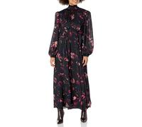 The Drop Abito lungo da Donna, Collo a Lupetto Stampa Floreale, Nero, by @karenbritchick, L