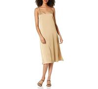 The Drop Ana Silky Vestito con scollo a V midi sottoveste da Donna, 3XL Plus, Grigio Pietra