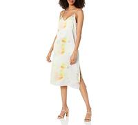 The Drop Ana Silky Vestito con scollo a V midi sottoveste da Donna, Medium, Multi Tie Dye
