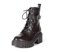 The Drop Anfibi Koi da donna, con lacci, plateau, cioccolato, 42