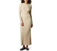 The Drop Ashlyn Ribbed Sweater Maxi Dress Abito, Taupe Heather, M