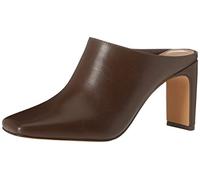 The Drop Avena Square-Toe Block-Heel Mule da Donna, Chicco di caffè, 40